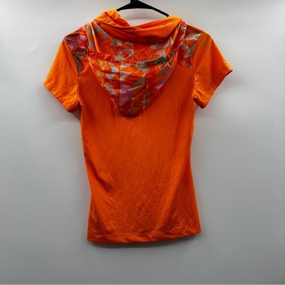 Nike Golf Tour Performance Orange Geometric Print Short Sleeve Jacket Size XS - Picture 5 of 10